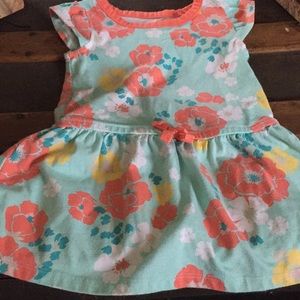 Healthtex baby’s dress aqua and orange